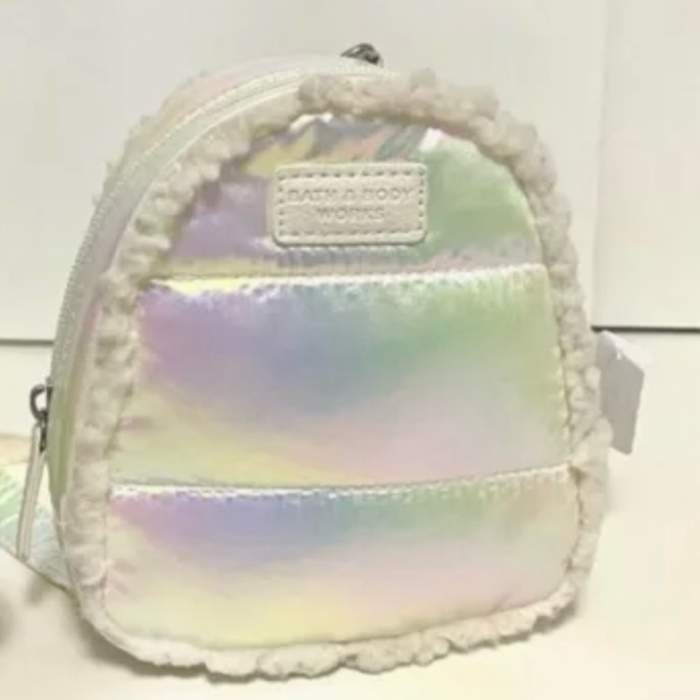 Iridescent Mini Backpack Cosmetic Bag from Bath & Body Works NWT!